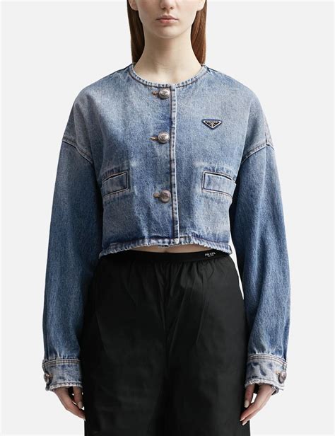 prada denim jacket womens|prada denim jacket men.